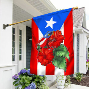 Puerto Rico Coquí Hibiscus Flag TQN1097F