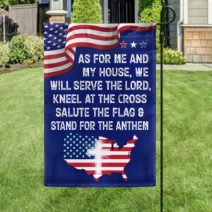 Patriot Jesus As For Me and My House We Will Serve The Lord Flag MLN1340F