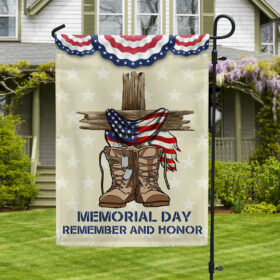 Memorial Day Flag Remember And Honor Patriotic Flag TQN1009Fv2