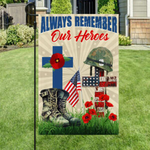 Memorial Day Remember Soldiers Always Remember Our Heroes Veteran Flag MLN1293F