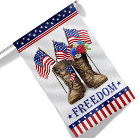 Veteran Boots Freedom Independence Day Patriotic Flag MLN1422F