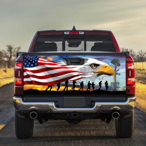 Memorial Day Remember & Honor Veteran Truck Tailgate Decal Sticker Wrap TPT782TD