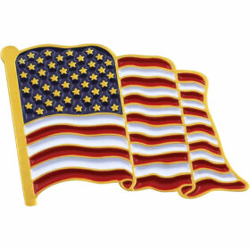 Flagwix American Flag Lapel Pin - US Flag Pins Patriotic - 1 Pin and 10 Pins