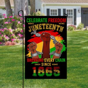 Juneteenth Black Freedom Celebration Breaking Every Chain Flag MLN1402F