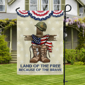 Independence Day Flag Land Of The Free Because Of The Brave 4th Of July TQN1238F