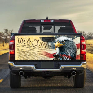 We The People. Patriotic American Eagle Truck Tailgate Decal Sticker Wrap TPT780TD