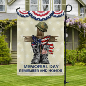 Memorial Day Flag Remember And Honor Black Boots TQN1009Fv3