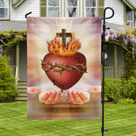 Sacred Heart of Jesus Catholic Flag TQN1333F