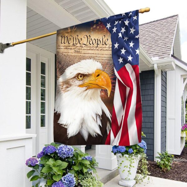 We The People. Patriotic Eagle American Flag TPT926F