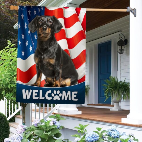 Dachshund Dog 4th Of July American Flag TQN1226Fv3