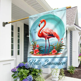 Flamingo Hello Summer Flag TQN1360F