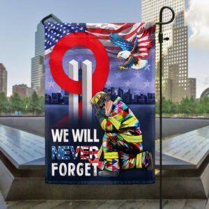 Patriot Day 911 We Will Never Forget Eagle American Flag MLN1691F
