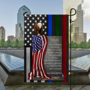 911 Patriot Day Police Fire Military Never Forget Flag Thin Blue Green Red Line TQN1557F
