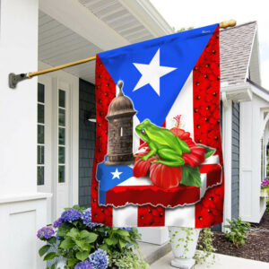 Coqui Frog Puerto Rico Flag TPT1042F