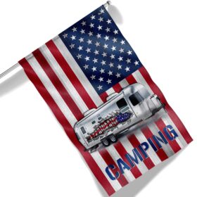 Camping Trailer US Flag MLN1590F