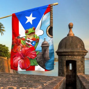 Coqui Frog Puerto Rico Flag TPT1070Fv1