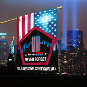 September 11th Never Forget, All Gave Some 911 Memorial Pentagon Flag TPT1113F