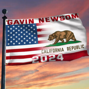 Gavin Newsom 2024 American California Flag TPT1169GF