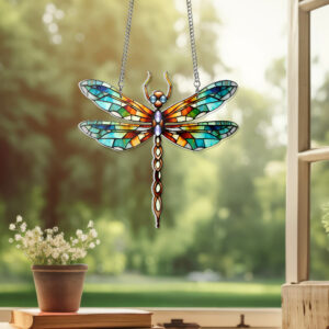 Colorful Dragonfly Acrylic Hanging Sign TQN1812HS