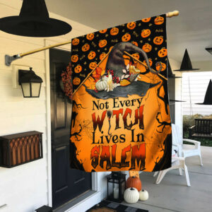 Halloween Witch Not Every Witch Lives in Salem Flag TPT483TNB