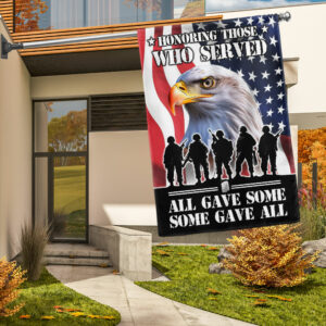 Honoring All Who Served, Veterans Day American Eagle Flag TPT1269F