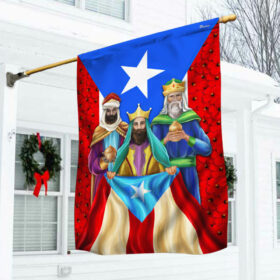 Nativity Of Jesus, O Holy Night Christmas American Flag TPT1315F
