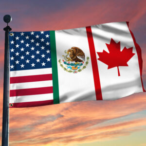 US Mexico Canada USMCA Grommet Flag TPT1312GF