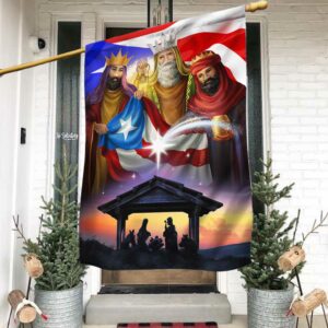 Three Kings, Three Wise Men, Nativity Of Jesus, Puerto Rico Flag TPT1295F