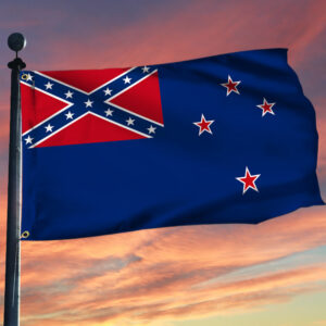 New Zealand Confederate Rebel Grommet Flag TQN1910GF