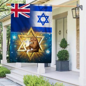Jewish Israel New Zealand Flag, Lion Of Judah Flag TQN1904Fv1
