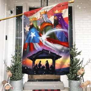 Three Kings, Three Wise Men, Nativity Of Jesus, Puerto Rico Christmas Flag TPT1339F