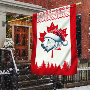 Bear Christmas Canadian Flag TQN2077F