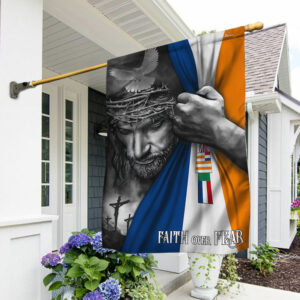 Jesus South African Flag Faith Over Fear God Jesus South African Flag QTR675F