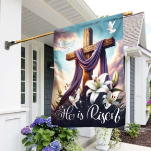 FlagwixHe Is Risen The Resurrection of Jesus Easter Christian Cross Flag TQN2506F