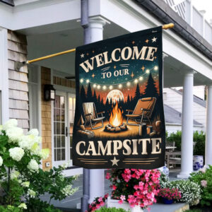 FLAGWIX  Camping Flag Welcome to Our Campsite TQN2493F