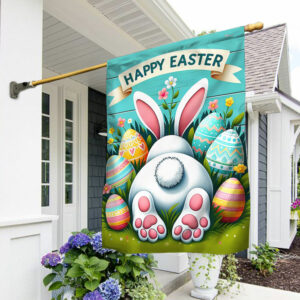 Happy Easter Bunny Egg Flag TQN2469F