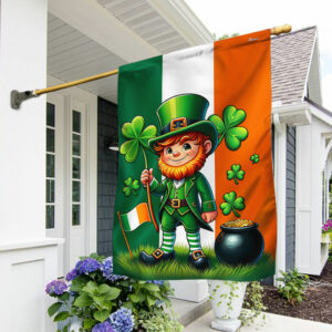 FLAGWIX  Saint Patrick's Day Leprechaun Flag MLN2434F