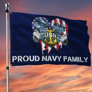 Proud Navy Family Grommet Flag TPT1549GF