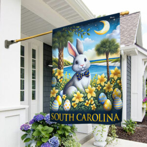South Carolina Easter Bunny Eggs Flag TQN2461F