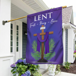 FlagwixLent Season Fast Pray Give Jesus Christian Cross Flag MLN2460F