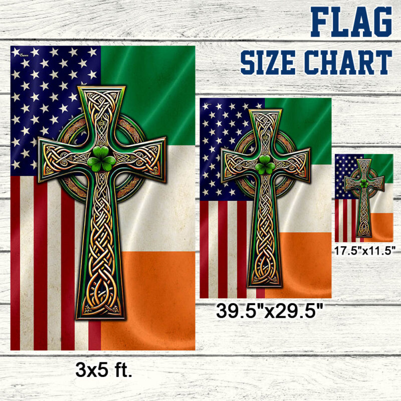 Irish Celtic Knot Cross St. Patrick’s Day Flag MLN2500F