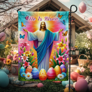 FLAGWIX  He Is Risen Resurrection of Jesus Easter Day Flag MLN2510F
