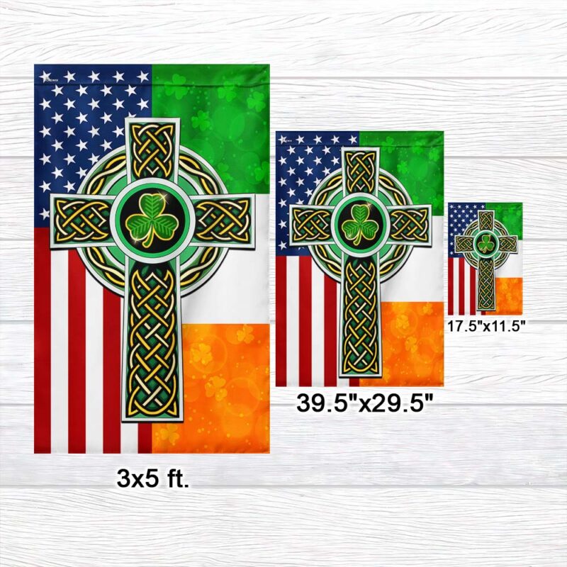 St. Patrick’s Day American Irish Celtic Cross Flag TPT1533F