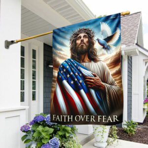 Jesus Faith Of Fear Flag TQN2486F