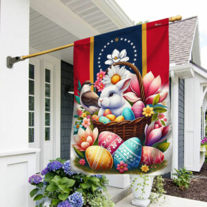 Mississippi Easter Day Bunny Eggs Flag TQN2436F