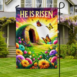 Easter Day Resurrection of Jesus He Is Risen Flag MLN2482F