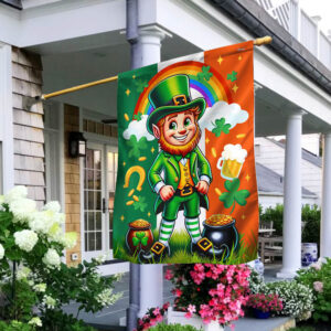FLAGWIX  St. Patrick's Day Leprechaun Irish Flag MLN2497F