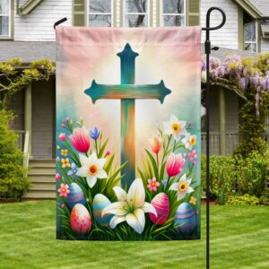 Christian Cross Easter Day Flag MLN2385F