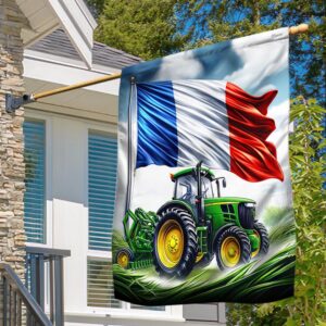 Farm Agricultural Tractors French Flag TPT1599F