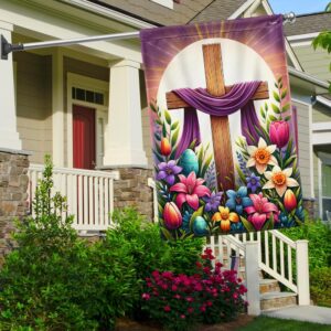 FLAGWIX  Easter Day Christian Cross Flag MLN2551F